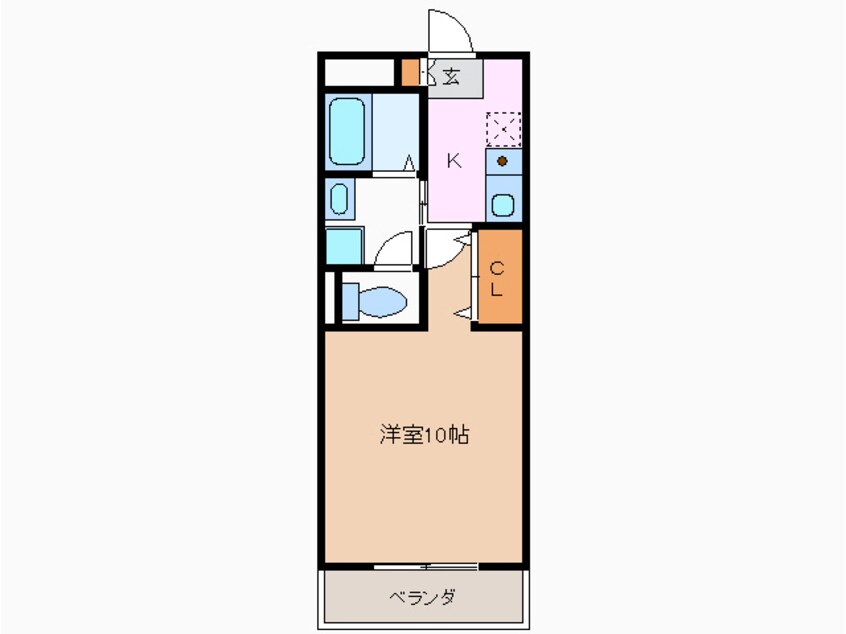 間取図 フローラ阪野