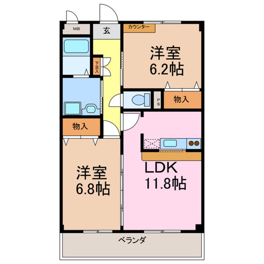 間取図 フォレスタ神の倉