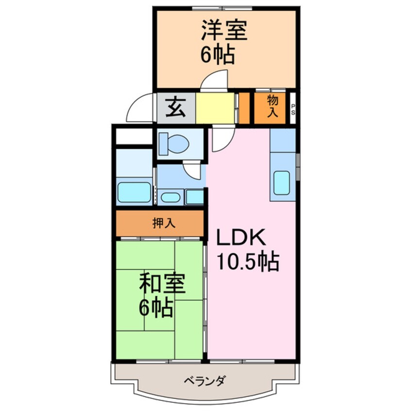 間取図 ジャルジョイハイツ