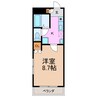 シャトル　ピーチ 1Kの間取り