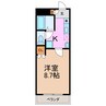 シャトル　ピーチ 1Kの間取り