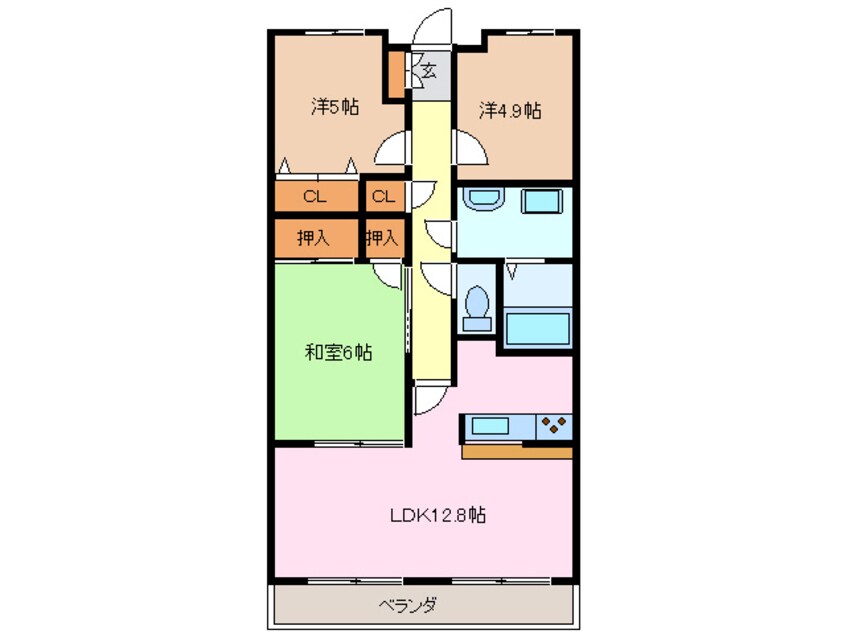 間取図 桃山ガーデンヒルズ