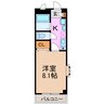 第二福谷ビル 1Kの間取り
