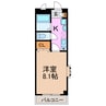 第二福谷ビル 1Kの間取り