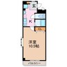 ヴィアーレ 1Kの間取り