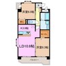 Elle Bonheur 2LDKの間取り
