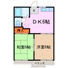 コーポ藤塚 2DKの間取り