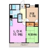 コスモⅡ 2LDKの間取り