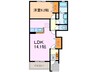 ソレイユの丘 1LDKの間取り