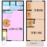 ラフォーレ高根台 2LDKの間取り