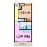 アネシス 1LDKの間取り