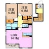 名古屋市営地下鉄桜通線/徳重駅 バス:11分:停歩5分 2階 築18年 2LDKの間取り
