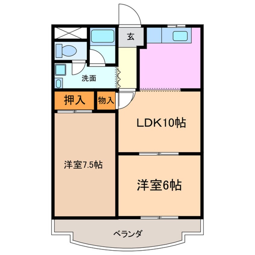 間取図 サンシャイン香久山
