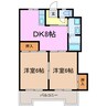 ロイヤルマンション 2DKの間取り