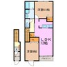 メゾン･アルモニー 2LDKの間取り