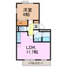 名古屋市営地下鉄桜通線/徳重駅 徒歩13分 3階 築18年 1LDKの間取り