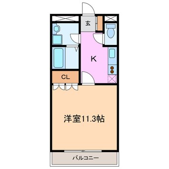 間取図 ハイツエスポアⅡ