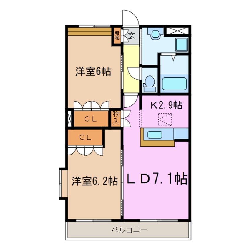 間取図 ルミエール南山