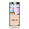 ペニーレインＡ 1Kの間取り