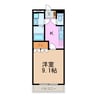 ペニーレインＢ 1Kの間取り
