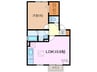 セレージャ 1LDKの間取り