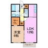 レセンテ鶴が沢Ⅱ 1LDKの間取り