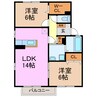 ロイヤルステージＡ 2LDKの間取り