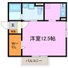 リビングタウン東郷 1Rの間取り