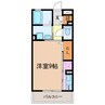 シャモニー 1Rの間取り