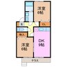 名古屋市営地下鉄桜通線/徳重駅 徒歩21分 2階 築26年 2DKの間取り