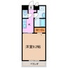 サンモール緑Ａ 1Kの間取り