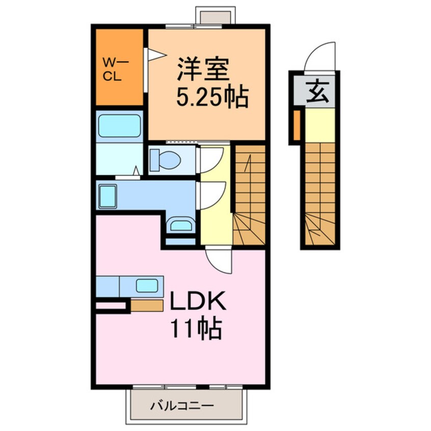 間取図 ローズコート亀が洞