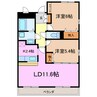 ガーデニングヒルズ神の倉Ⅱ 2LDKの間取り