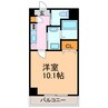 ヒルズストーン徳重 1Kの間取り