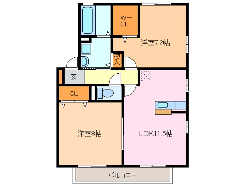 間取図 ウィルガーデンＡ