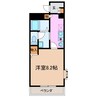 メゾン　オーク 1Kの間取り
