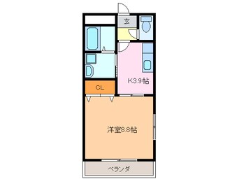 間取図 ルミナス若田