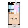 ファースト36 1Kの間取り