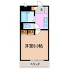 ファースト36 1Kの間取り