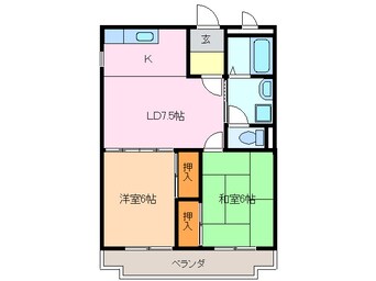 間取図 サンパレス緑ヶ丘Ｃ