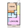 イル・ボヌール 1LDKの間取り