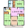 名古屋市営地下鉄桜通線/徳重駅 徒歩12分 2階 築33年 4LDKの間取り