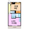プランドールⅢ 1LDKの間取り
