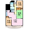 エクセリーヌ有松 3LDKの間取り