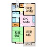 ビューハイツ有松Ａ 3DKの間取り