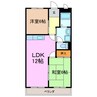 グランヒルズ横吹Ａ 2LDKの間取り