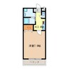 横峯ヒルズ 1Kの間取り