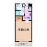 横峯ヒルズ 1Kの間取り