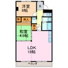 ヒルハイツ桃山 2LDKの間取り