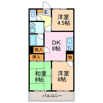 間取図 シャルム美郷